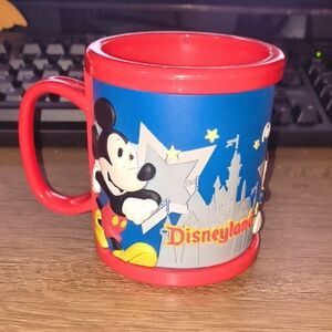 Vintage Disneyland Mickey Mouse 3D Rubber & Plastic Mug – Rare Collectible